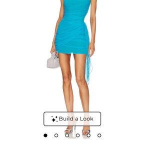 Amanda Uprichard Vibrant Blue Mini Dress